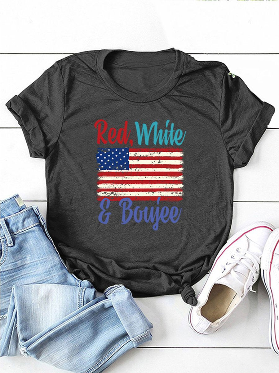 Lettered Print T-shirt