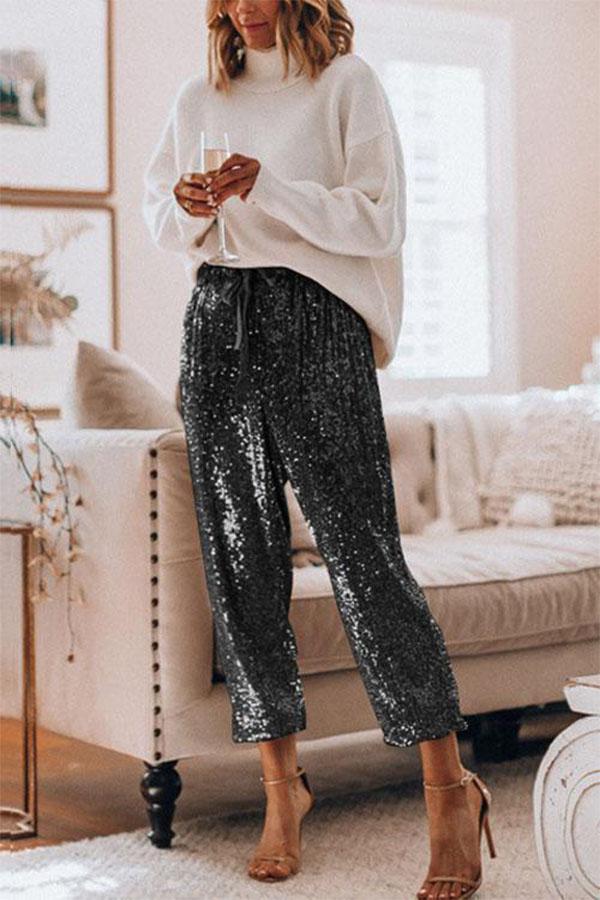 Fashion Casual Sequin Pants