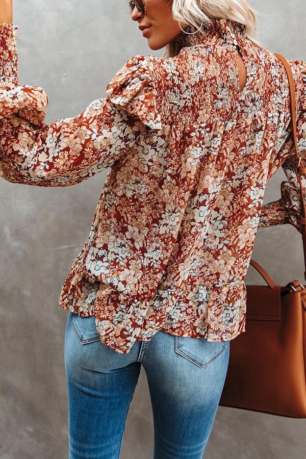 Floral Smocked Top