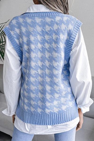 Houndstooth Sweater Vest