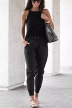 Hot and Bothered Drawstring Pocketed Joggers
