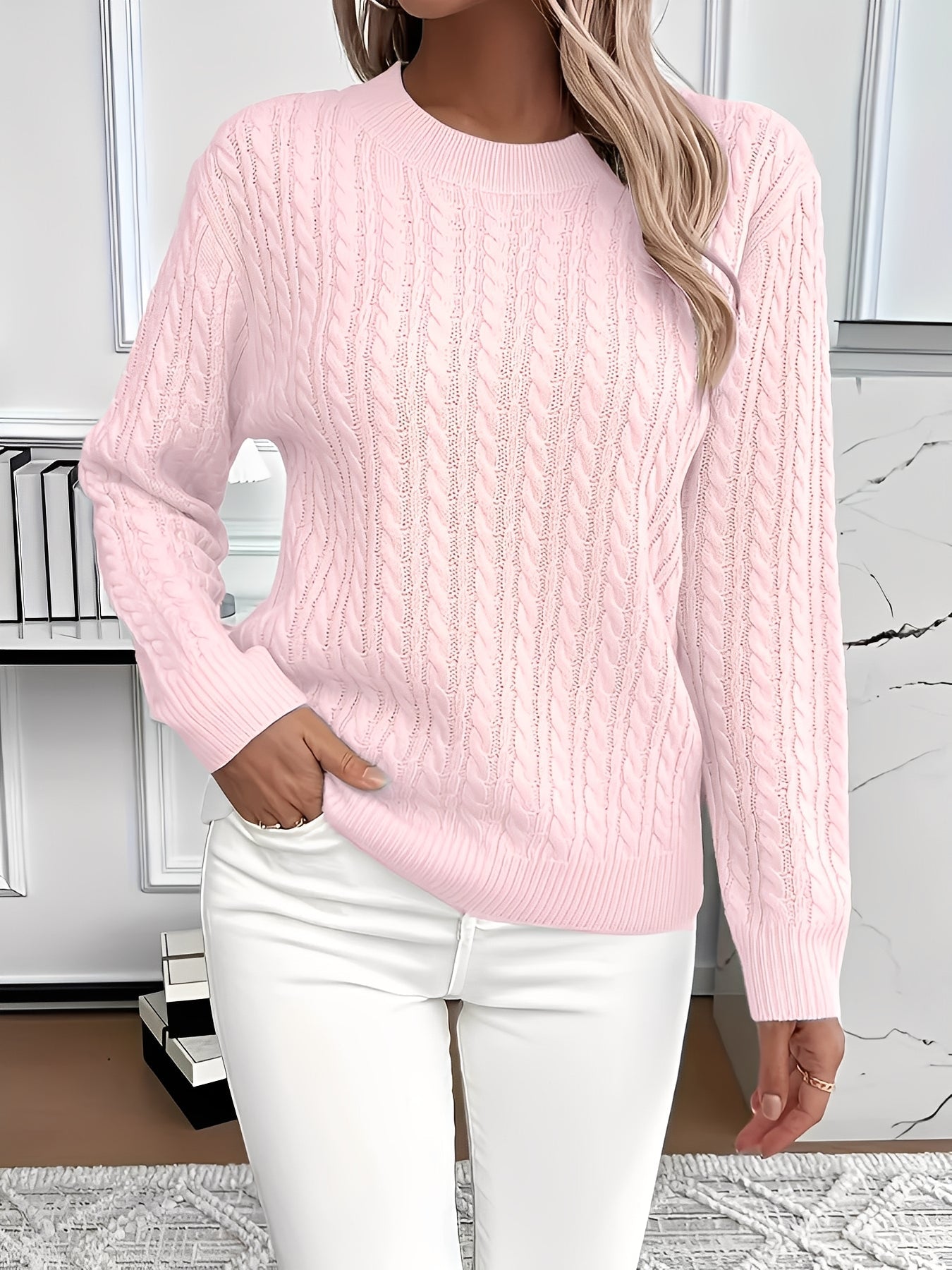 Evelyn | Cable Knit Sweater