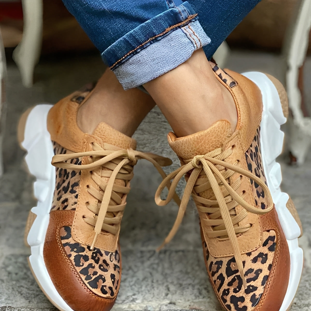 Naya | Leopard Comfort Sneakers