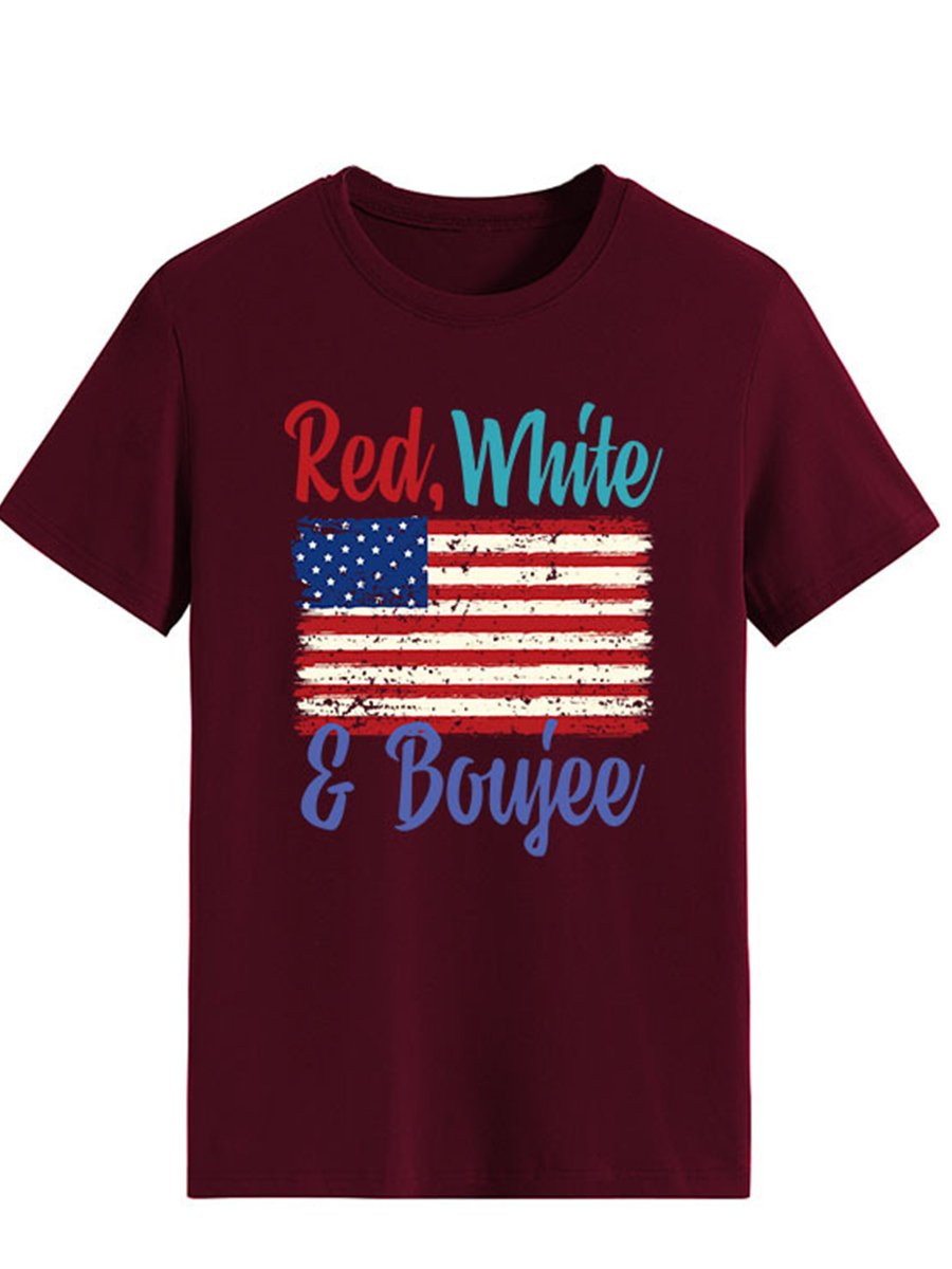 Lettered Print T-shirt