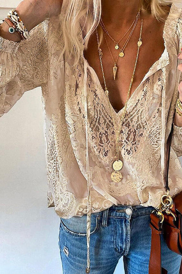 Lace Floral Top
