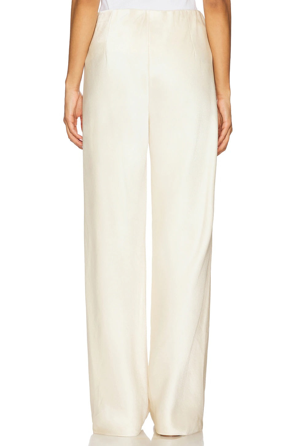 Smooth bias-cut trousers