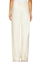 Smooth bias-cut trousers
