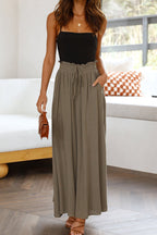 Solid Color Lightweight Flowy Wide Leg Pants