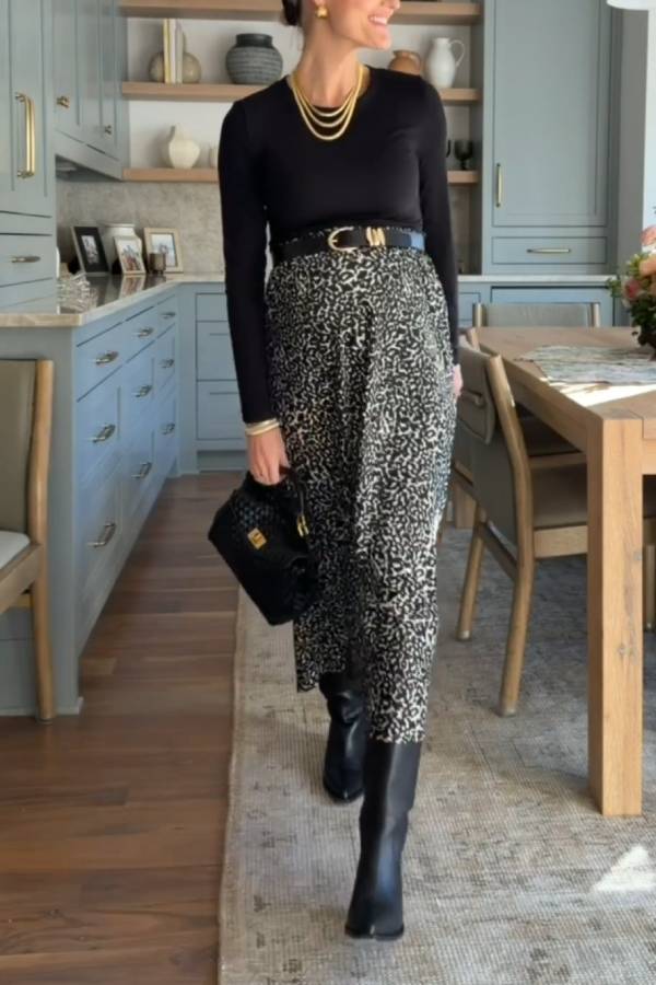 Women's Maxi Slip A-Line Skirt
