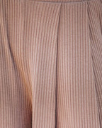 POCKETED RIBBED WIDE LEG PANTS