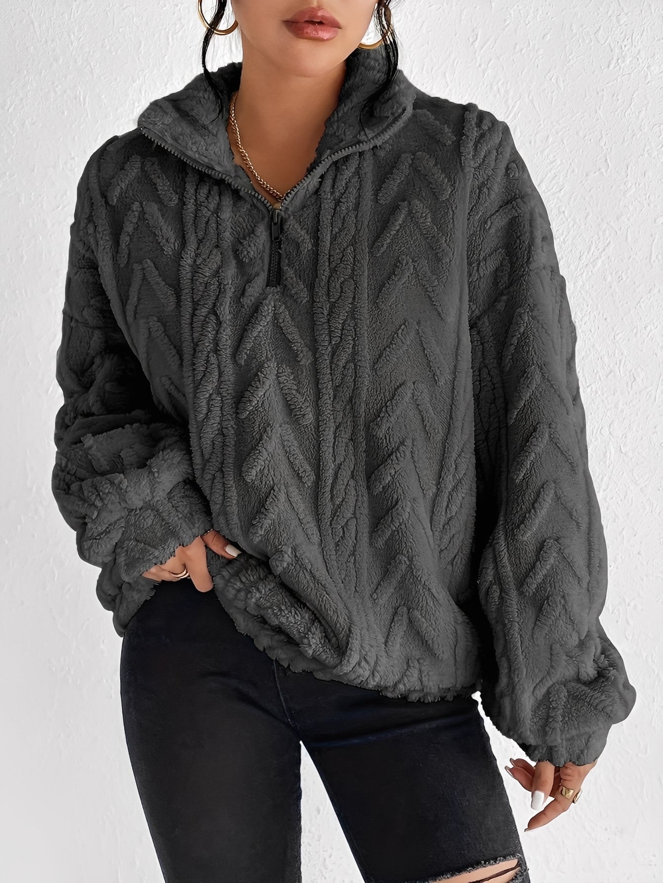 Zoe | Quarter-Zip Sweater