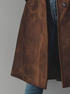Gloria | Suede Trench Coat