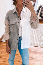Pocketed Corduroy Shacket