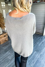 Sequined Love Patchwork Pullover