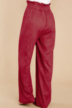 Women's Loose Cotton Linen Casual Trousers