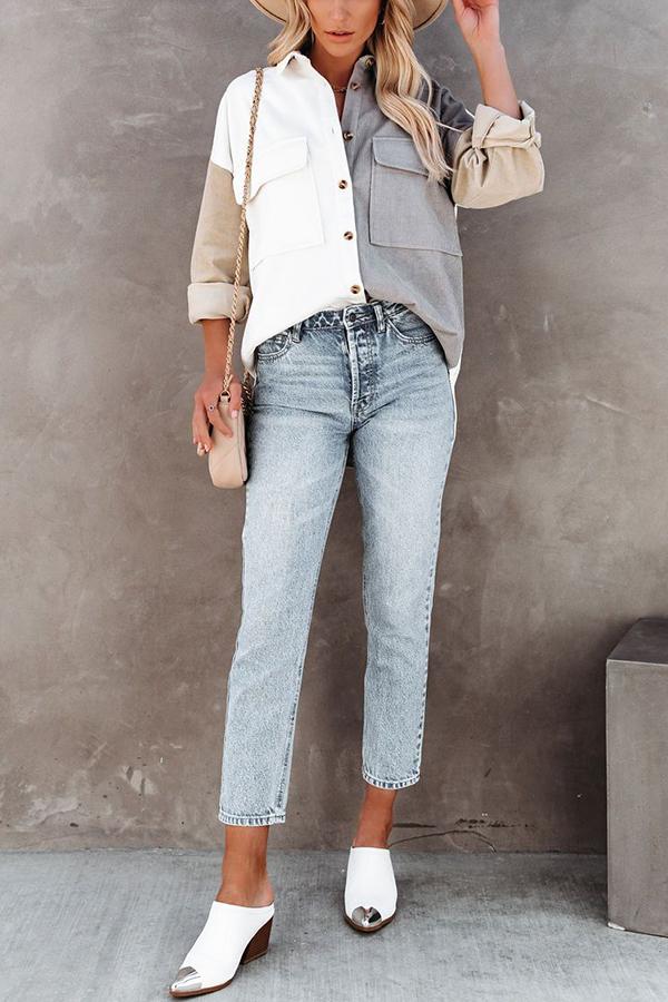 Pocketed Corduroy Shacket