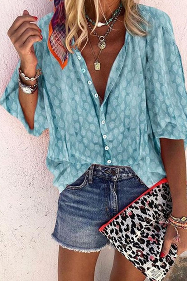 Solid Color Button Up Shirt
