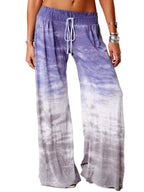 Loose Gradient Printed Yoga Wide Leg Sports Pants