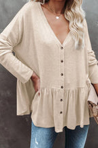 Breasted Long-sleeved Cardigan Thin Coat