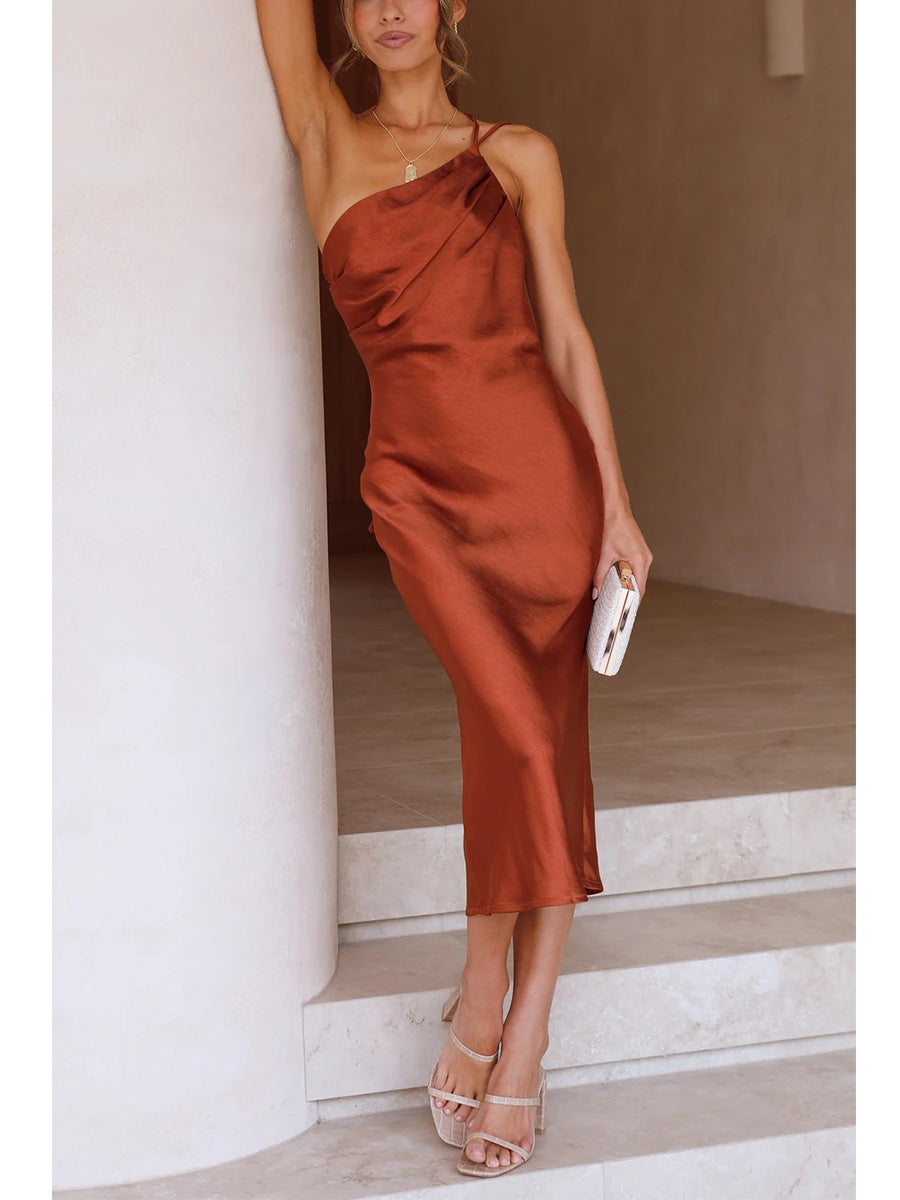 Slim fashion mid length dress