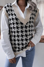 Houndstooth Sweater Vest