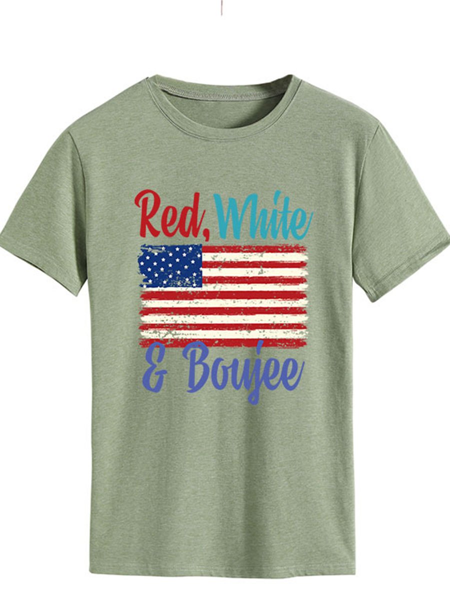 Lettered Print T-shirt