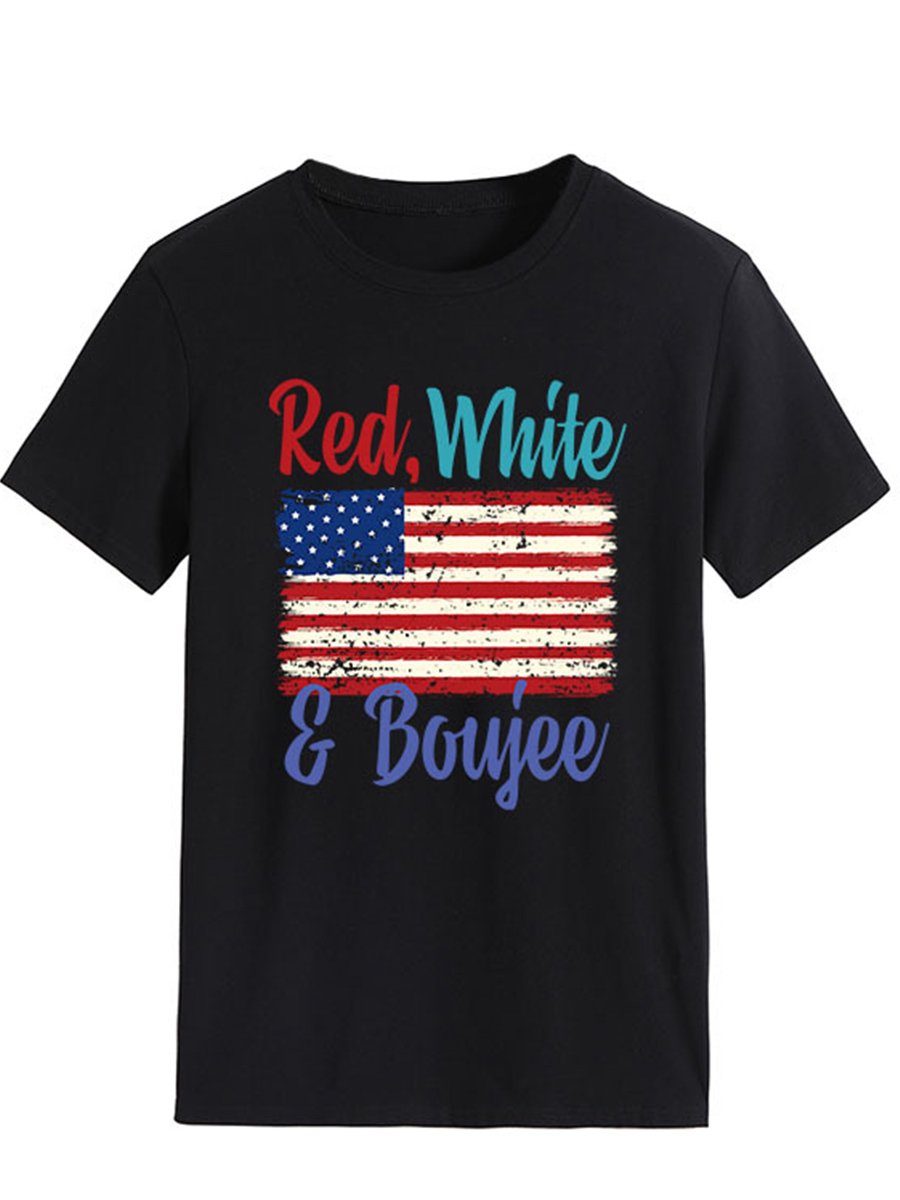 Lettered Print T-shirt