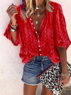 Solid Color Button Up Shirt