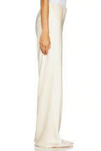 Smooth bias-cut trousers