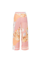 European Summer Linen Blend Ric Rac Trims High Rise Pocket Loose Pants