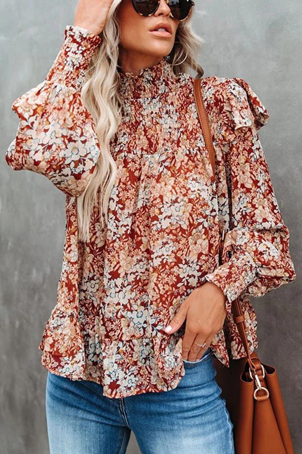 Floral Smocked Top
