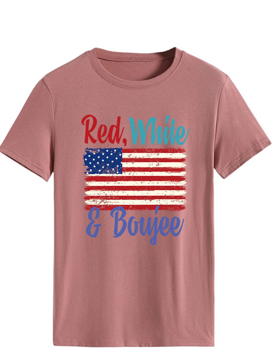 Lettered Print T-shirt