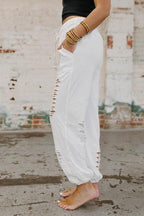 Retro Distressed Sweatpants