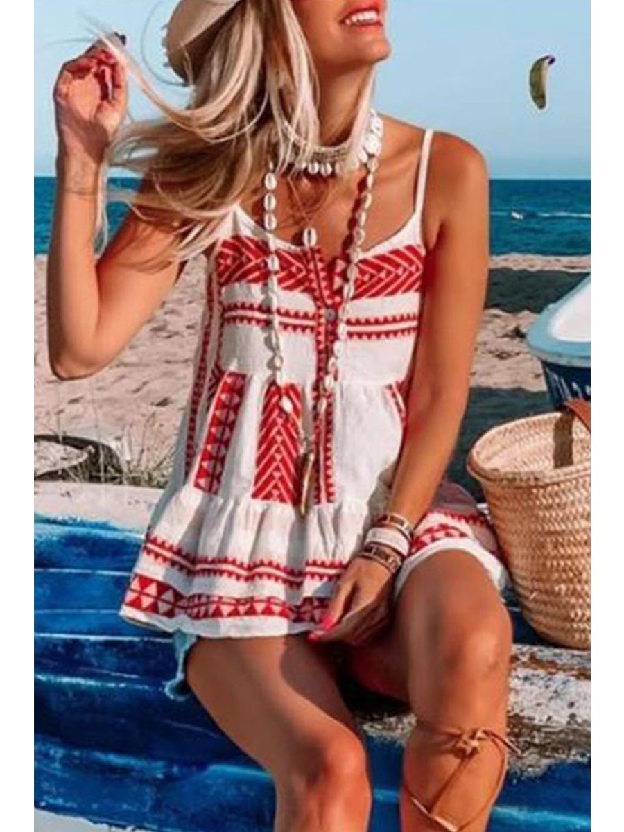 Fashion Casual Ethnic Print Camisole