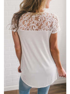 Elegant Lace Sexy Hollow Shirt