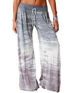 Loose Gradient Printed Yoga Wide Leg Sports Pants