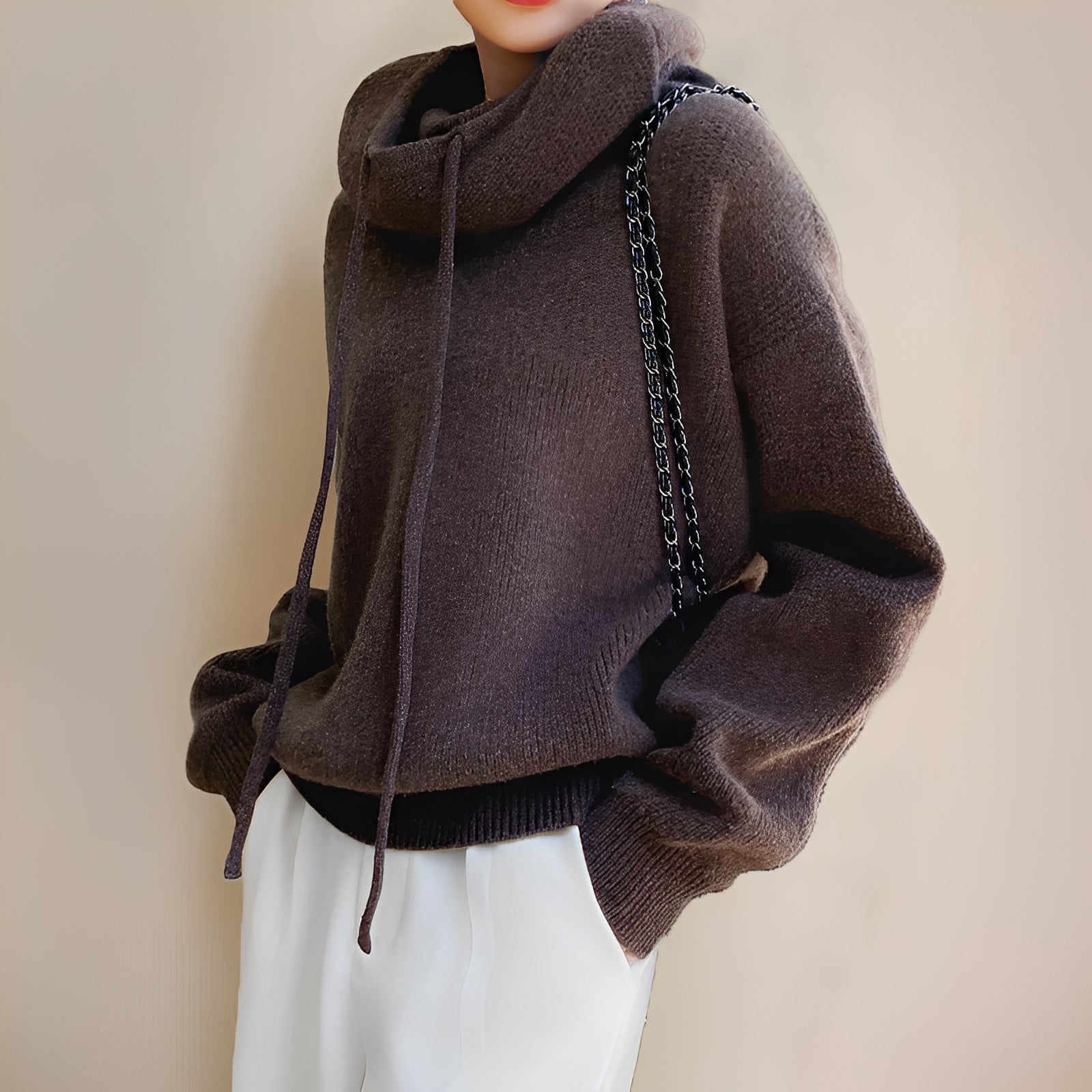 Thea | Turtleneck Hoodie