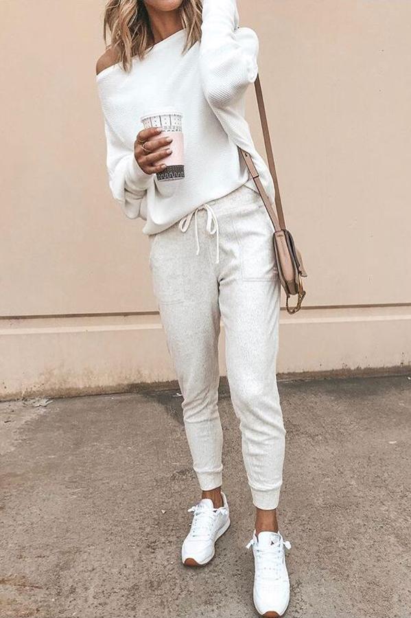 Ribbed Off Shoulder Top