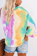 Harmony Tie Dye Bell Sleeve Knit Top