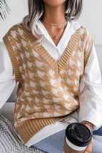 Houndstooth Sweater Vest