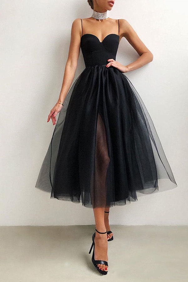 Satin Crisscross Backless Lace-up Dress