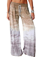 Loose Gradient Printed Yoga Wide Leg Sports Pants