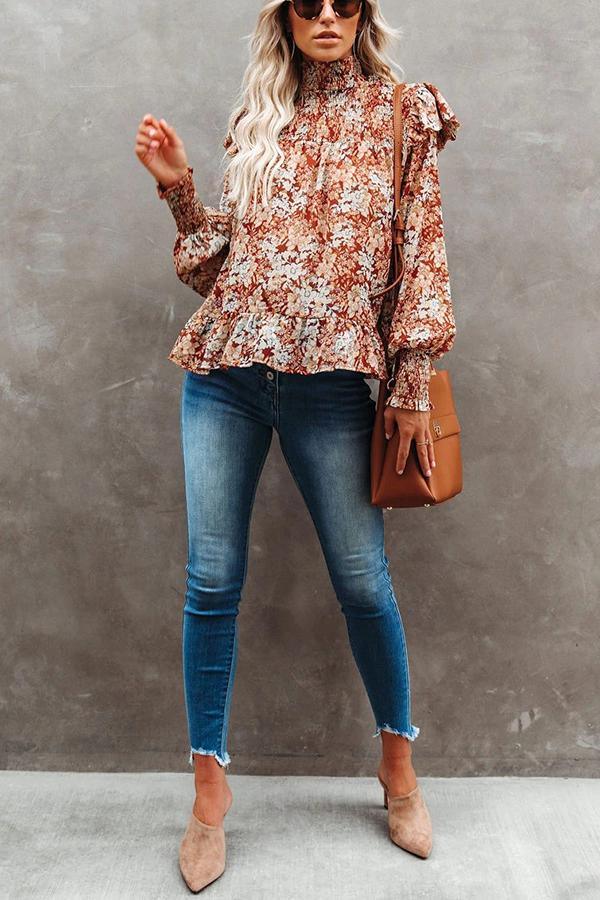 Floral Smocked Top
