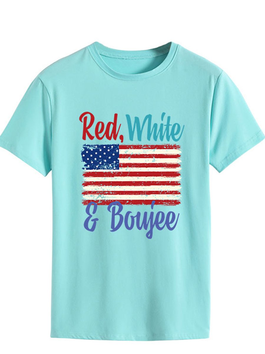 Lettered Print T-shirt