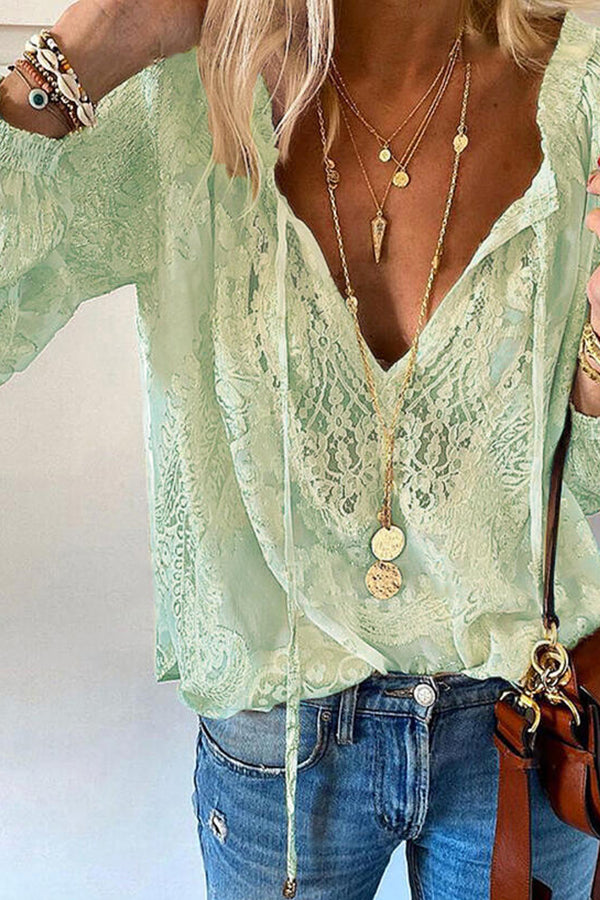 Lace Floral Top