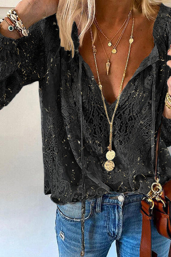 Lace Floral Top