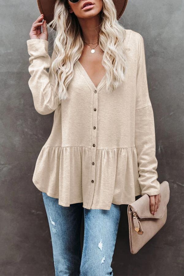 Breasted Long-sleeved Cardigan Thin Coat