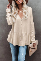 Breasted Long-sleeved Cardigan Thin Coat
