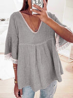 Halter Neck Daisy Print Loose Denim Camisole