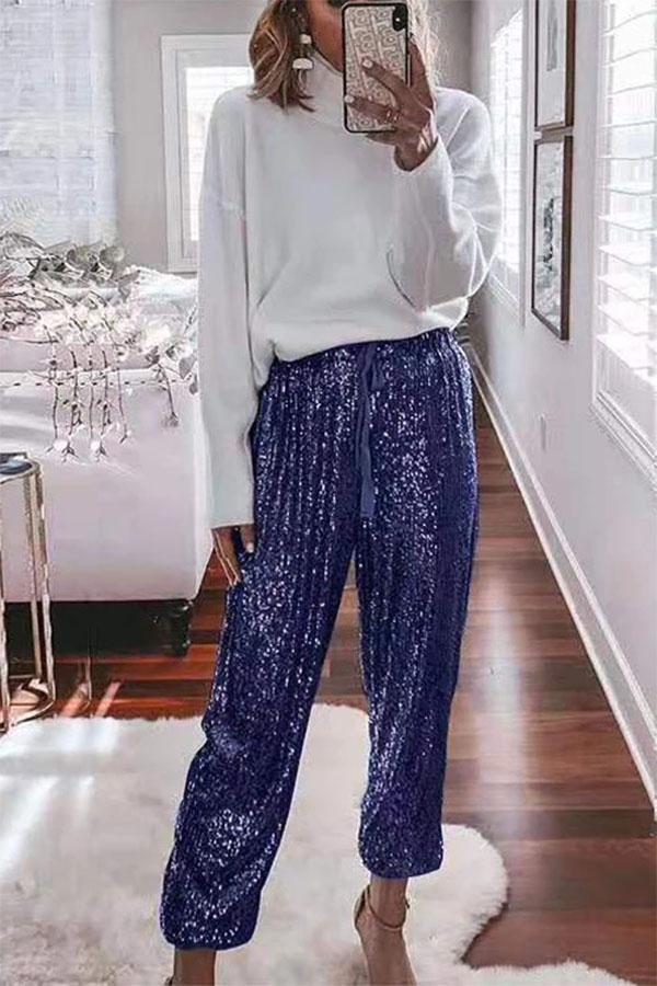 Fashion Casual Sequin Pants